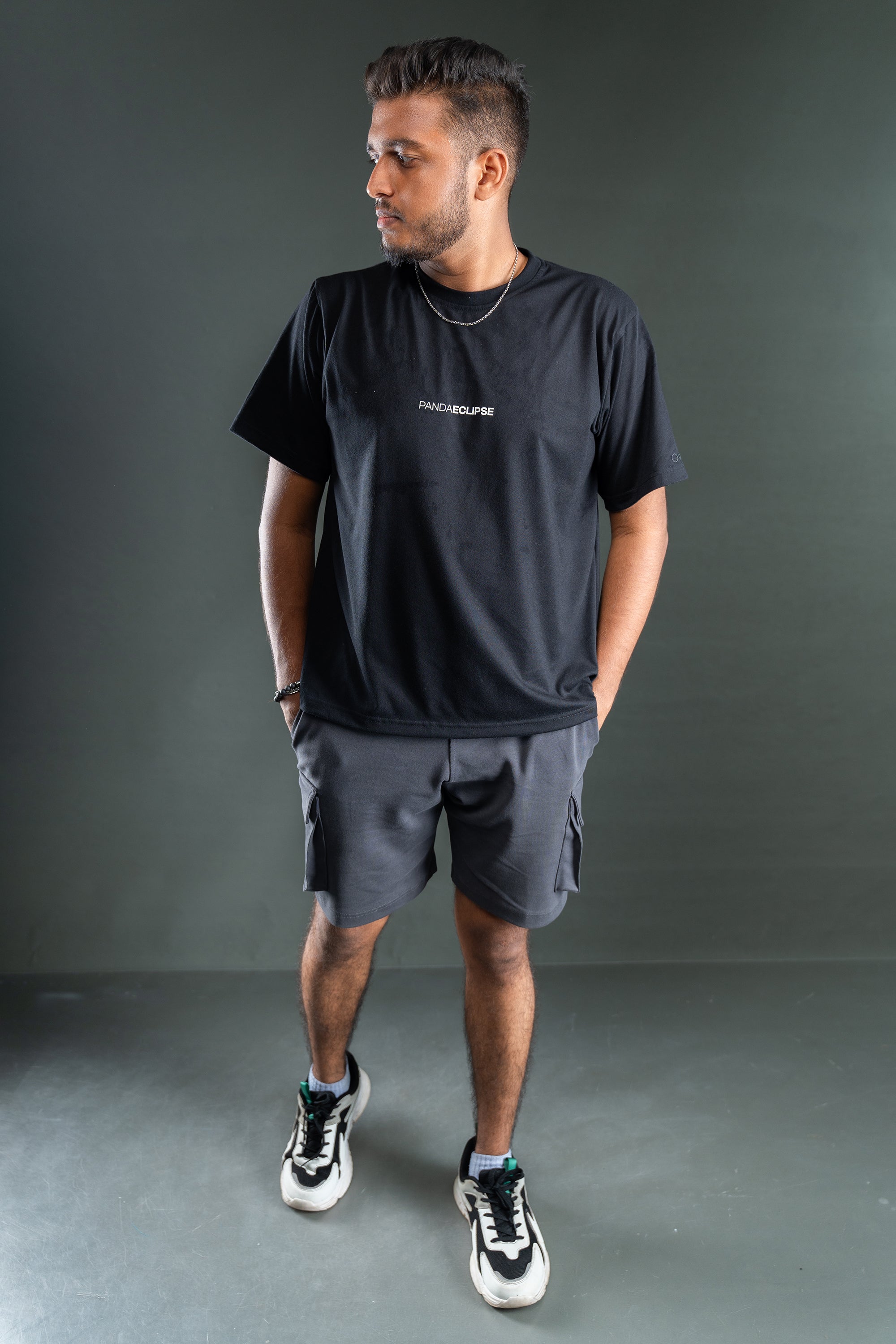 Oversized Plain T-shirt - Black (Unisex)