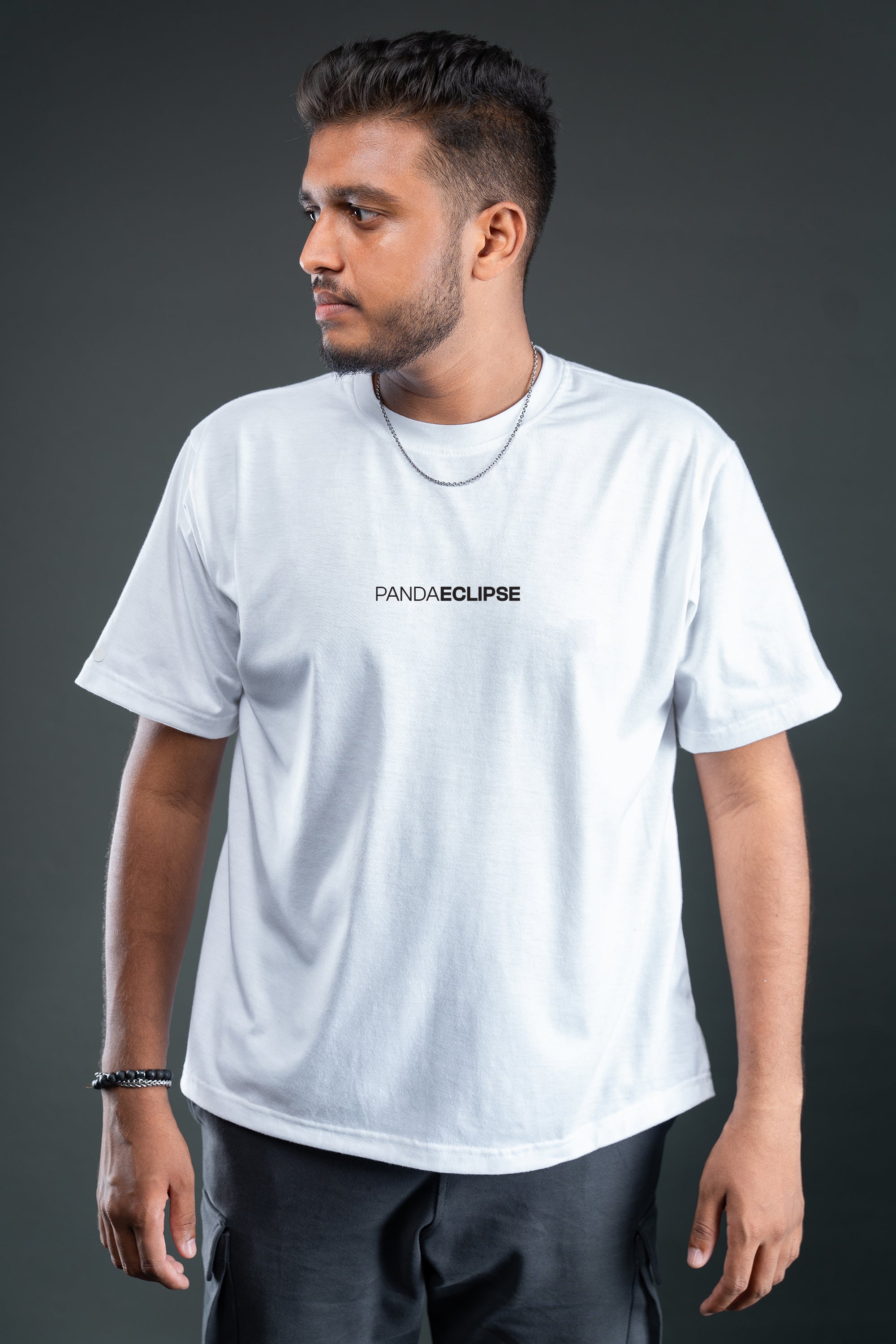 Oversized T-shirt (Unisex) with wordmark - White