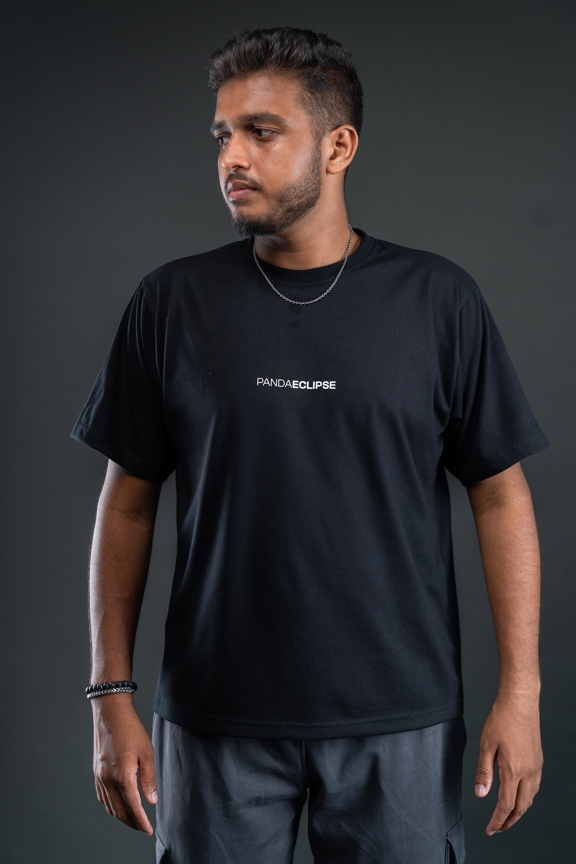 Oversized Plain T-shirt - Black (Unisex)