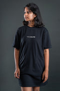 Oversized T-shirt Dress - Black