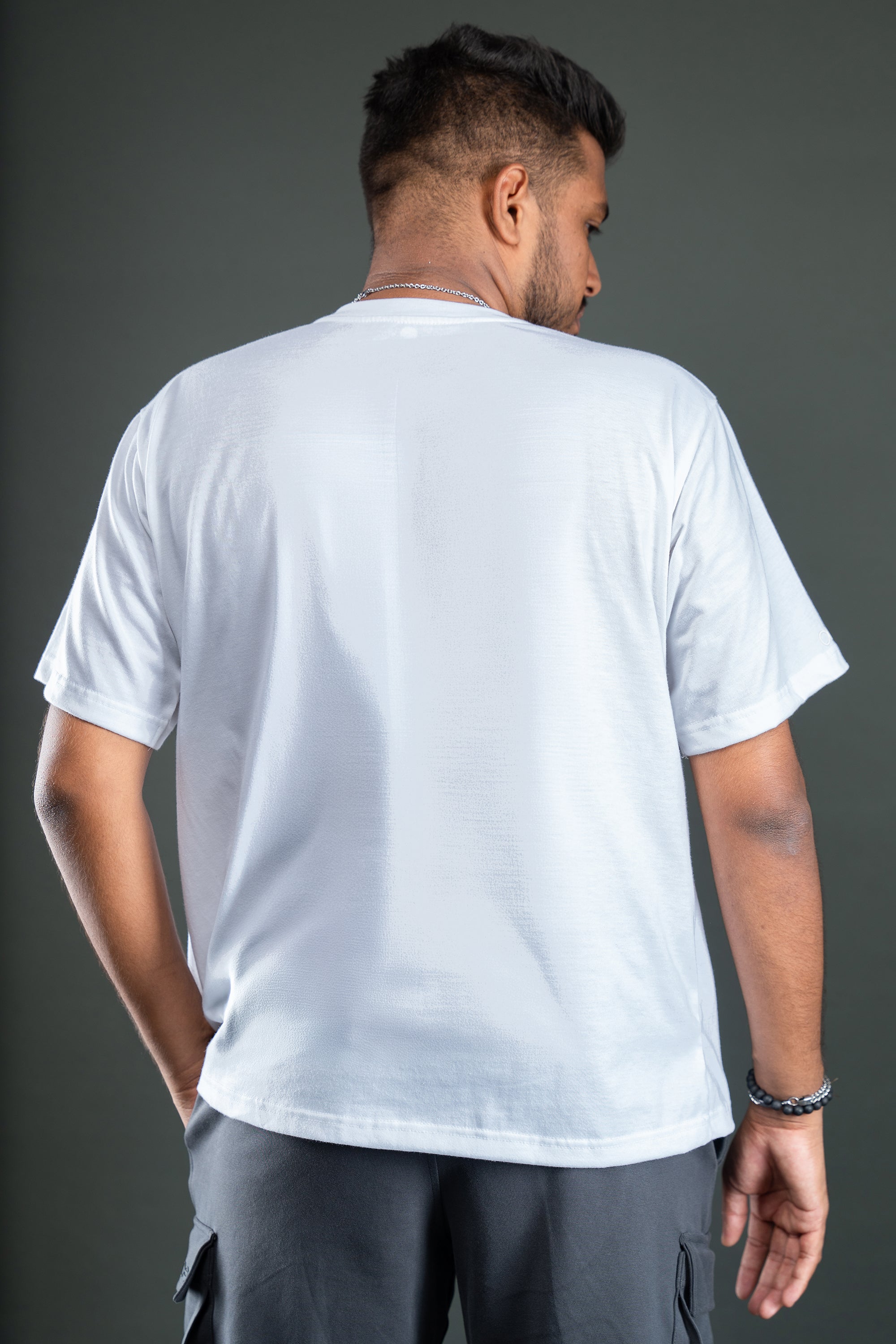 Oversized T-shirt (Unisex) with wordmark - White