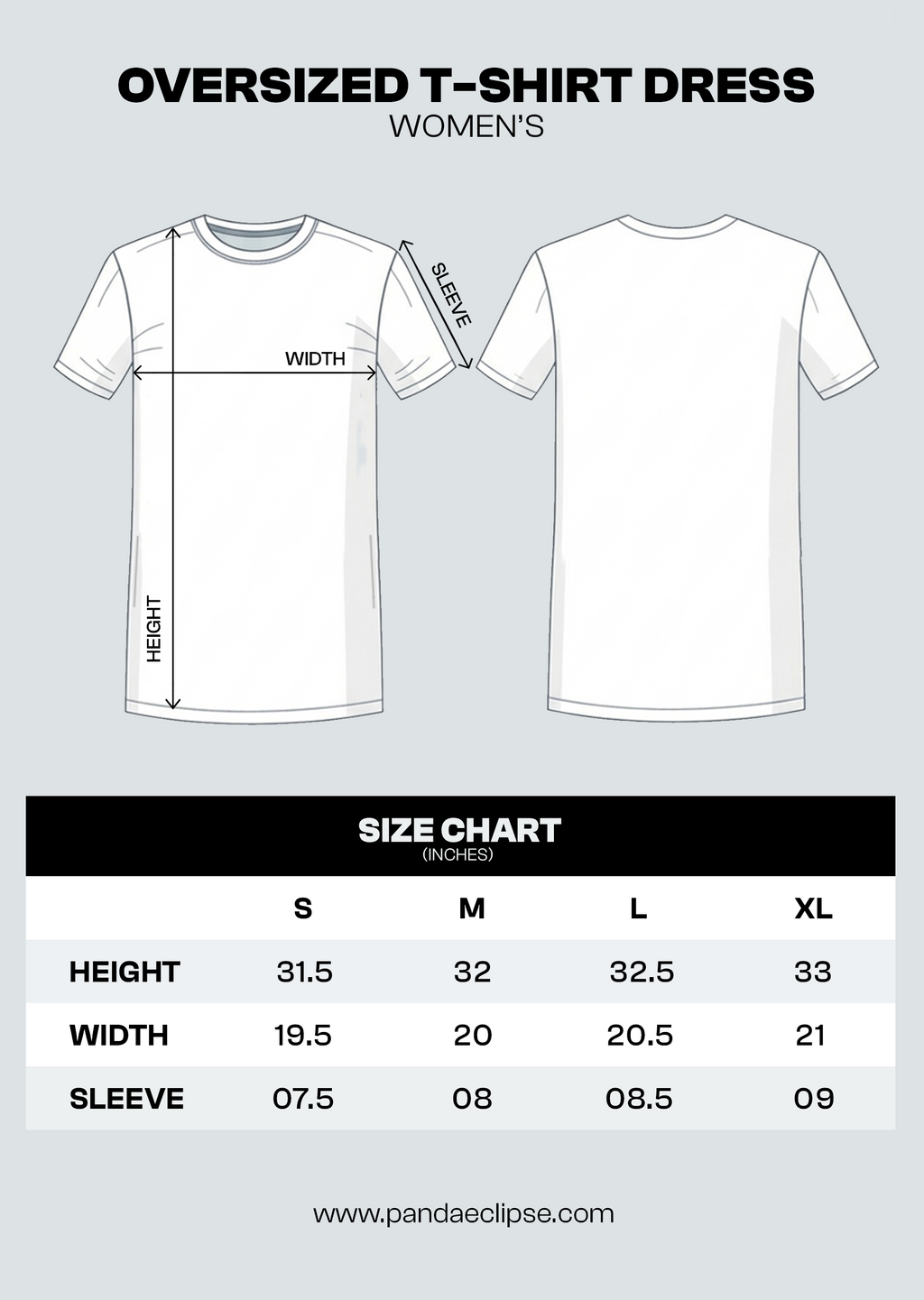 Oversized T-shirt Dress - White